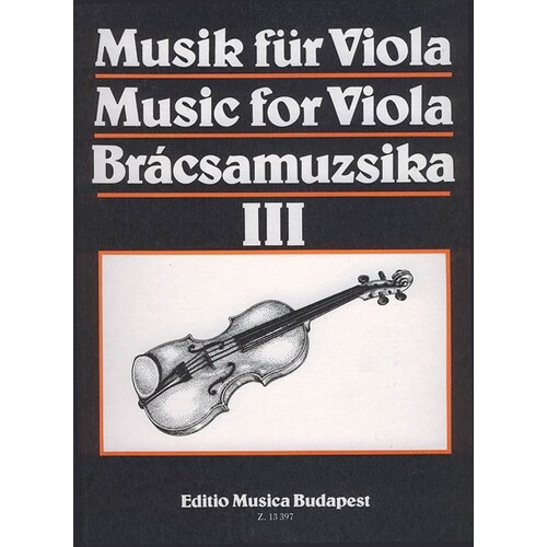 Music For Viola Volume 3 (Softcover Book)