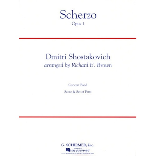Shostakovich - Scherzo Op 1 Cb4 Full Score Score