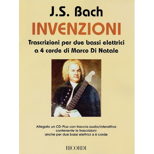 J S Bach Invenzioni For 2 Elec Bass Book/CD Rom (CD-Rom Only)