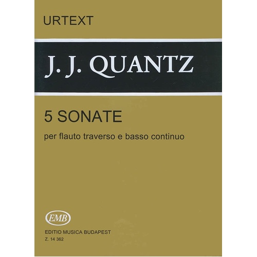 5 Sonatinas For Flute and Basso Continuo 