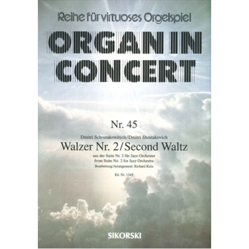 Second Waltz From Suite No 2 Organ (Softcover Book)