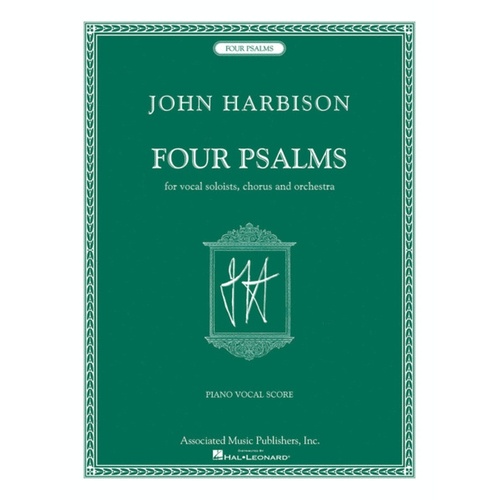 Harbison - Four Psalms Vocal Score