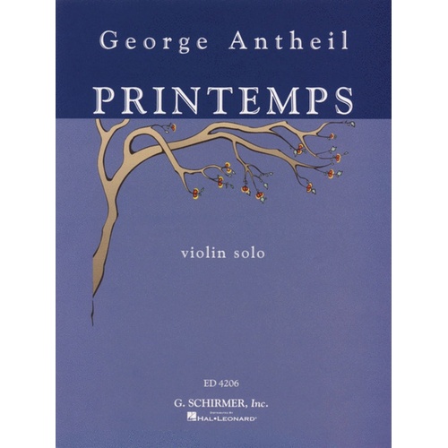 Antheil G. Printemps Violin Solo 