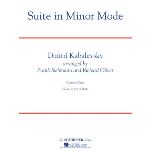 Suite In Minor Mode Cb3 Full Score Score