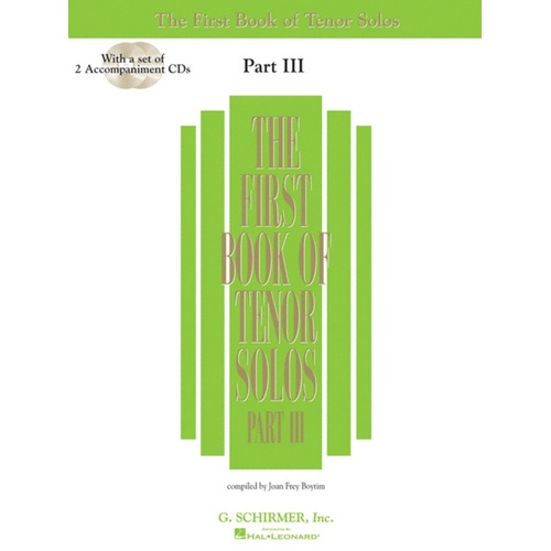 Schirmer - First Book Of Tenor Solos Pt 3 Book/Online Audio