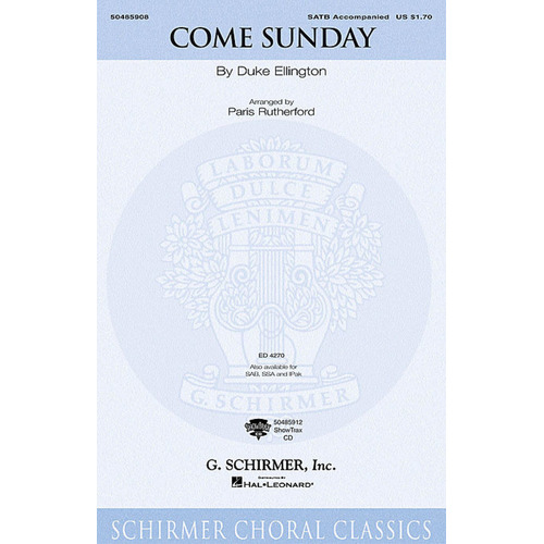 Schirmer - Come Sunday SSA