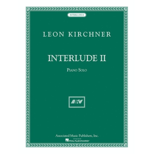 Kirchner Interlude Ii Piano Solo 