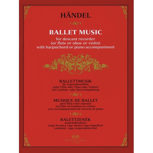 Ballet Music For Rec/Flute/Ob/Vc/Piano (Softcover Book)