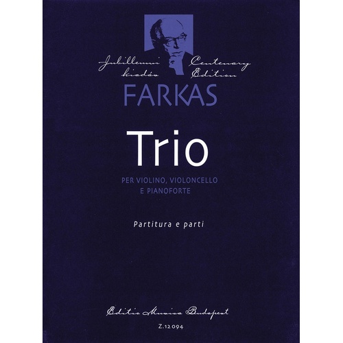 Trio For Violin Viola And Cello (Softcover Book)