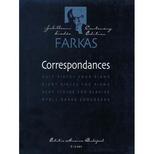 Correspondances Piano Solo (Softcover Book)