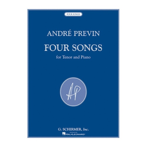 Previn 4 Songs Tenor Vce/Piano 