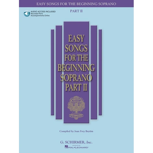 Easy Songs for the Beginning Soprano - Part II Book