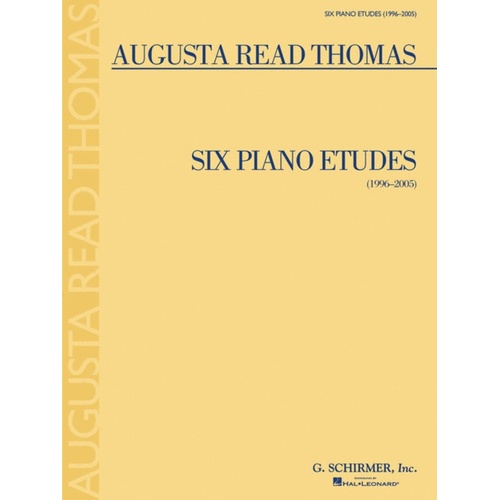 Thomas A.R. 6 Piano Etudes Solo Piano 