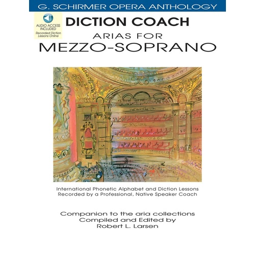 Schirmer - Arias For Mezzo Soprano Diction Coach Book/CD