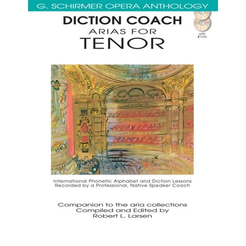 Schirmer - Arias For Tenor Diction Coach Book/CD