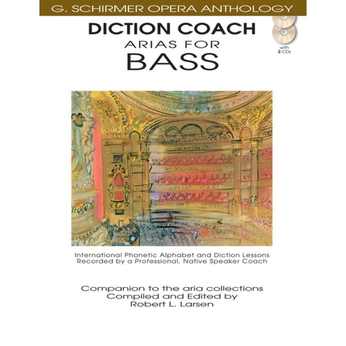 Schirmer - Arias For Bass Diction Coach Book/CD