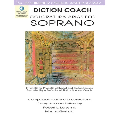 Schirmer - Coloratura Arias For Soprano Diction Coach Book/CD