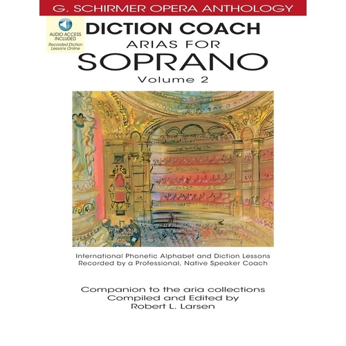 Schirmer - Arias For Soprano Vol 2 Diction Coach Book/CD