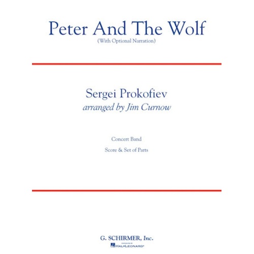 Peter And The Wolf With Opt Narration Cb3 Full Score Score
