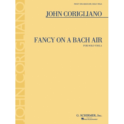Corigliano Fancy On A Bach Air Viola Sol 