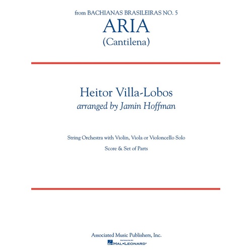 Aria Bachianas Brasileiras No 5 String Orch (Music Score/Parts)