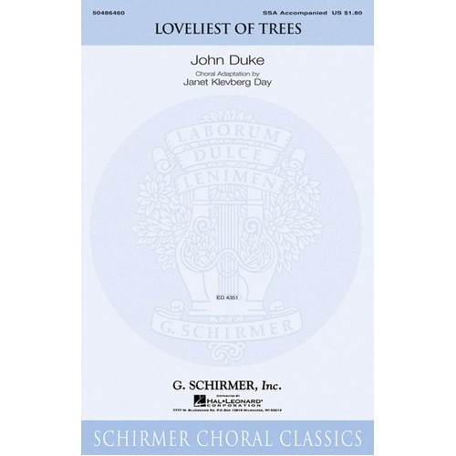 Schirmer - Loveliest Of Trees ssA