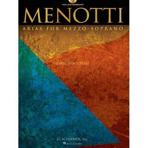 Schirmer - Menotti - Arias For Mezzo Soprano Book/CD
