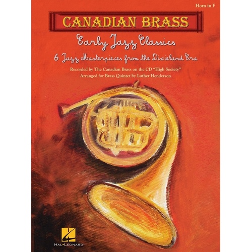 Early Jazz Classics Canadian Brass Quintet Horn (Part) Book