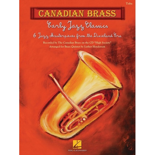 Early Jazz Classics Canadian Brass Quintet Tuba (Part) Book