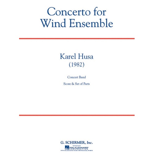 Schirmer - Husa - Concerto For Wind Ensemble Concert Band 6 Score/Parts