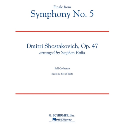 Finale From Symphony No 5 Fo4-5 (Music Score/Parts)
