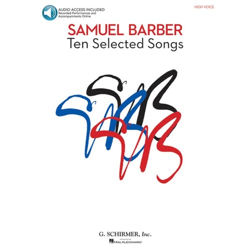 Schirmer - Barber - 10 Selected Songs High Voice Book/Online Audio