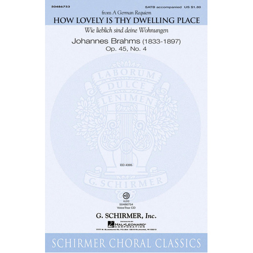 Schirmer - How Lovely Is Thy Dwelling Place SATB