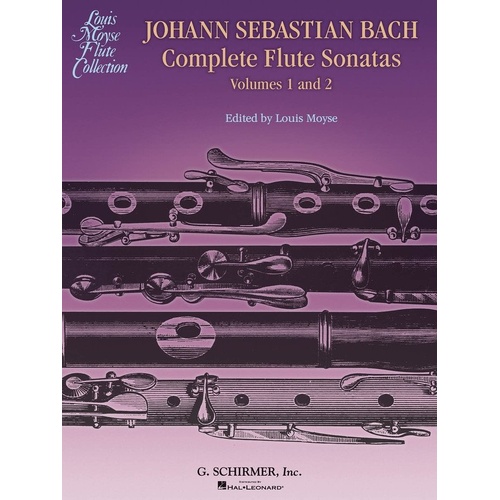 J.S. Bach Complete Flute Sonatas Vol. 1 and 2 with Piano Part and Separate Flute Booklet