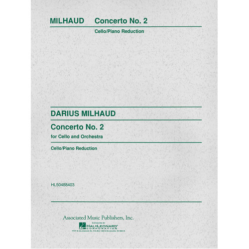 Milhaud Concerto N.2 Cello/Piano 