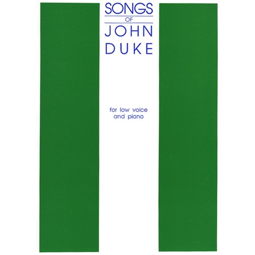 Schirmer - Songs Of John Duke Low Voice/Piano