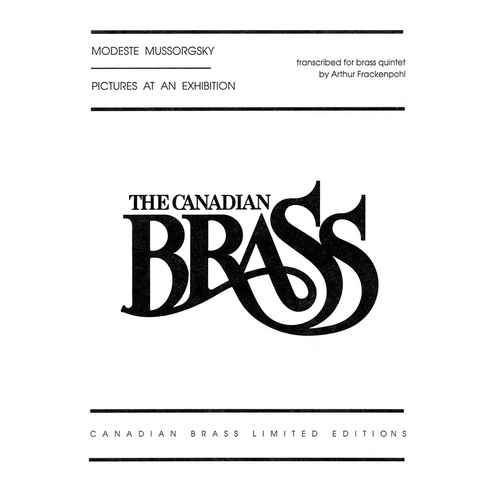 Pictures At An Exhibition Brass Quintet (Music Score/Parts)