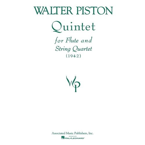 Piston: Quiintet For Wind Instrument (Score) 