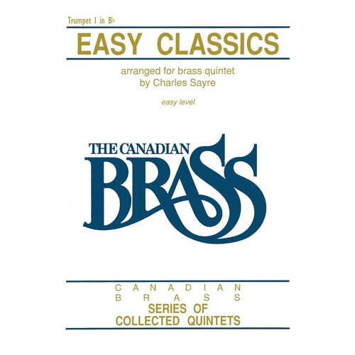 Canadian Brass Easy Classics Trumpet 1 (Part) Book