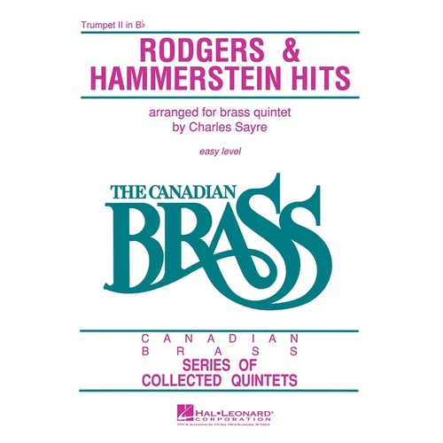 Canadian Brass Rodgers And Hammerstein Trumpet 2 (Part) Book