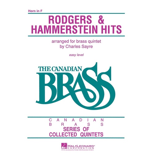 Canadian Brass Rodgers And Hammerstein Horn (Part) Book