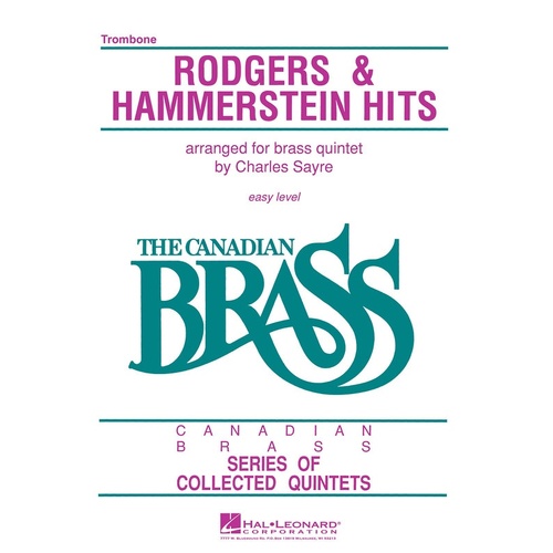 Canadian Brass Rodgers And Hammerstein Trombone (Part) Book