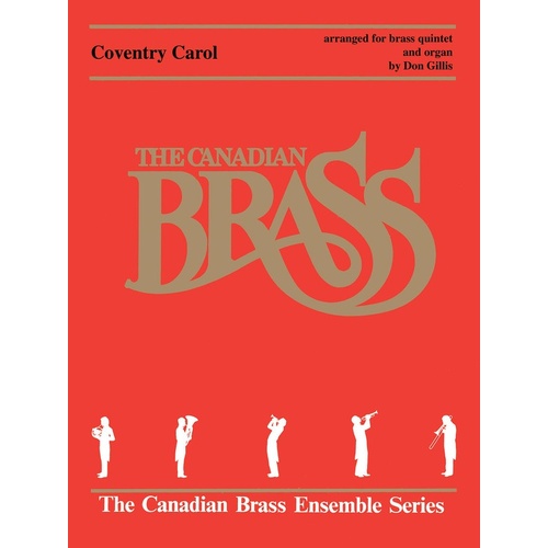 Coventry Carol Brass/Organ (Music Score/Parts)