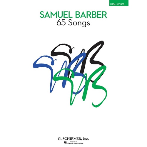 Schirmer - Barber - 65 Songs High Voice