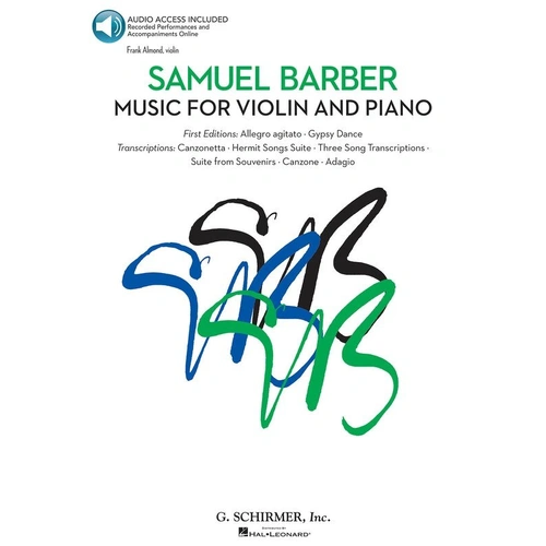 Samuel Barber - Music for Violin and Piano Book by G. Schirmer, Inc.