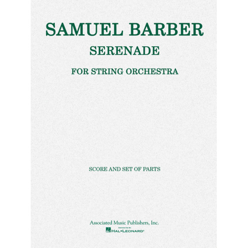 Serenade For Strings - So Score/Parts 