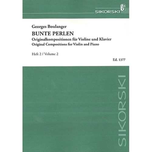 Multicolored Beads (Bunte Perlen) Violin/Piano (Music Score/Parts)