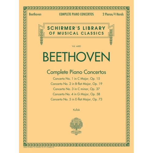 Beethoven - Complete Piano Concertos 2 Pianos/4 Hands