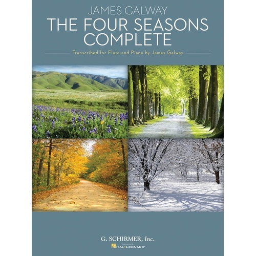 Vivaldi - Four Seasons Complete Flute/Piano Arrangements by Galway, 88 Pages, G. Schirmer