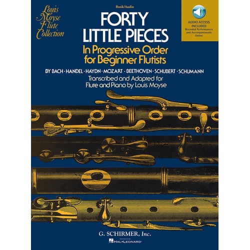 40 Little Pieces For Flute/Piano Book/Online Audio (Softcover Book/Online Audio)